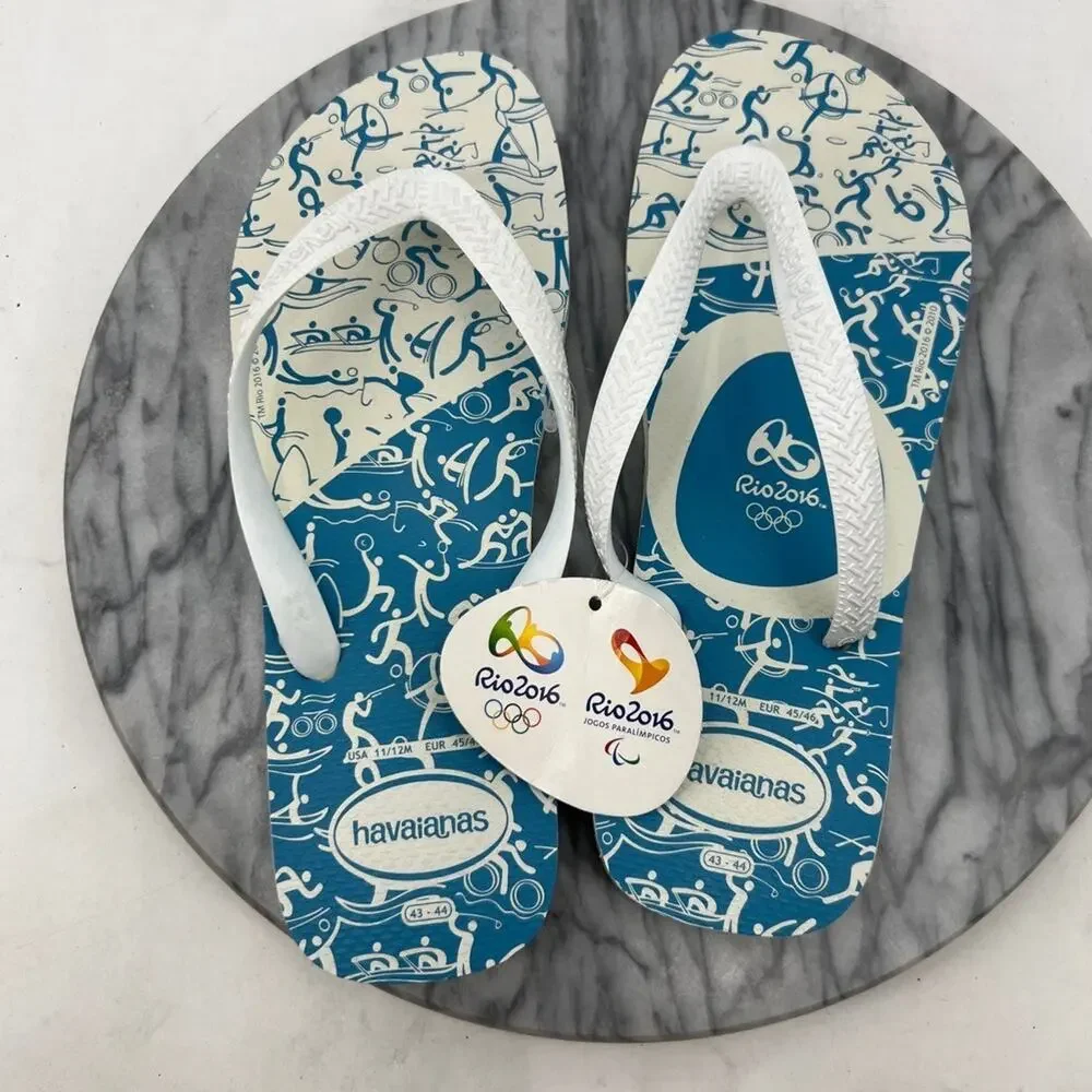 Havaianas Mens 11/12 Sandals Rio‎ 2016 Olympic Games Flip Flops Beach Pool Thong